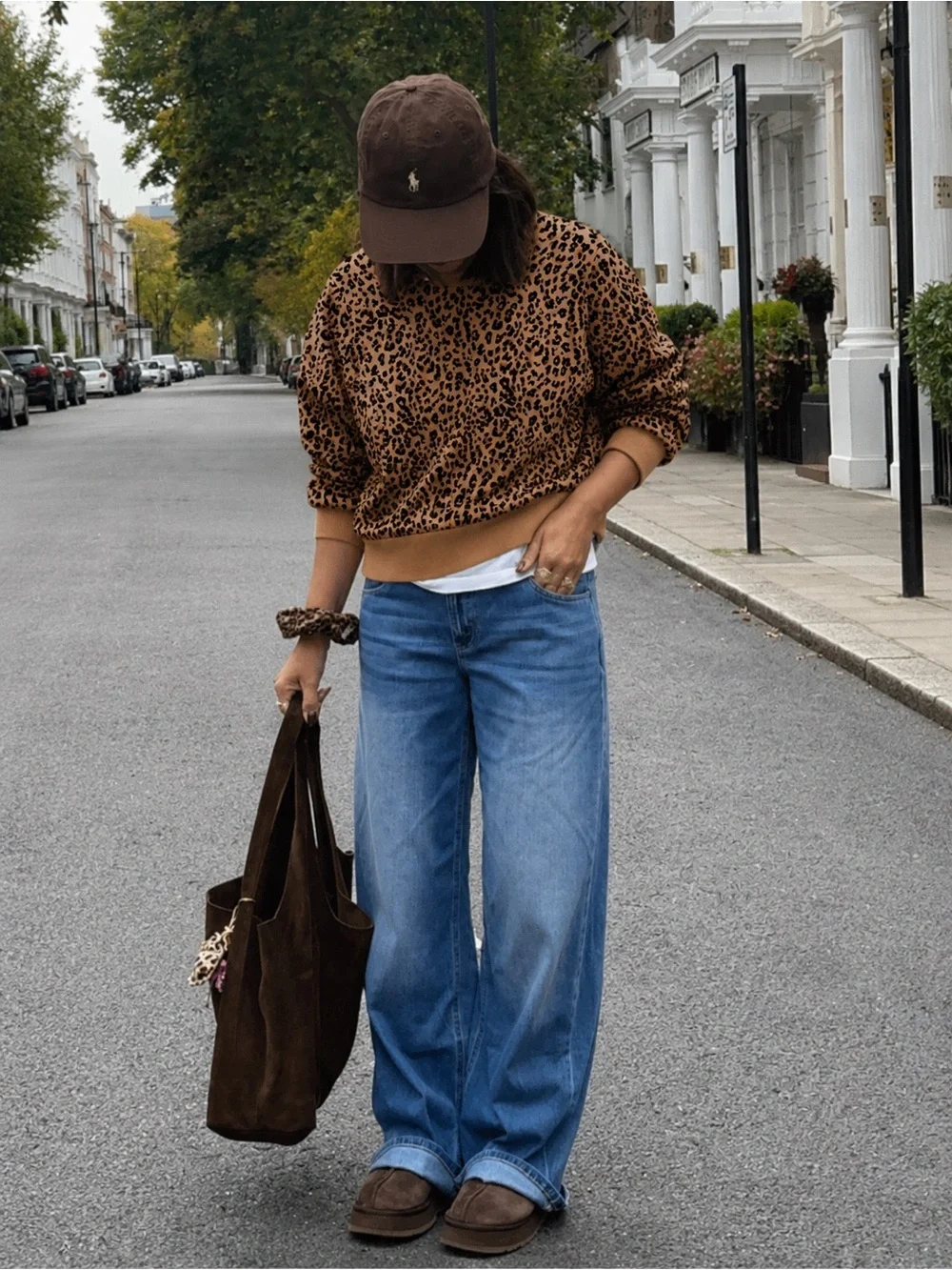 J Crew Size Large Crewneck Leopard Sweatshirt